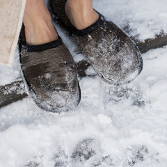ONNI slippers black-linen