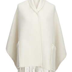 Uni pocket shawl white #nocrop