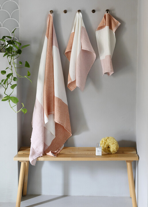 Lapuan Kankurit TERVA towels white-rust-rose