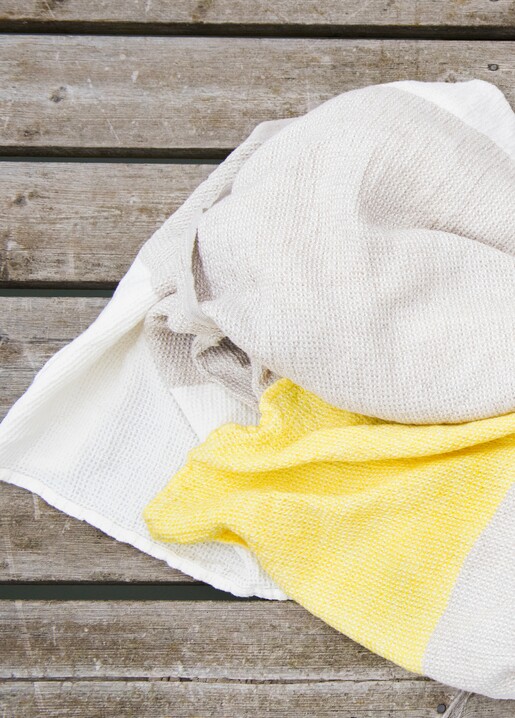 Lapuan Kankurit TERVA towel white-linen-yellow